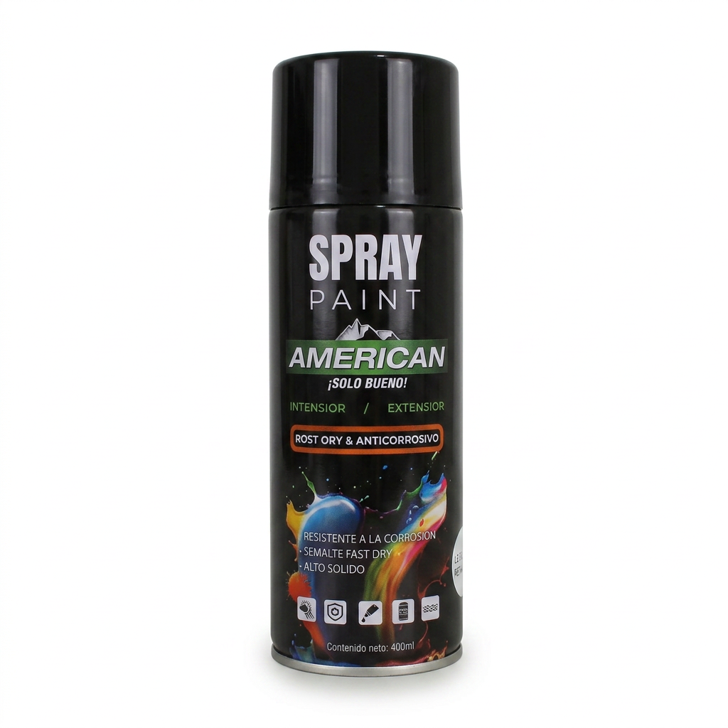 Spray Negro Brillante