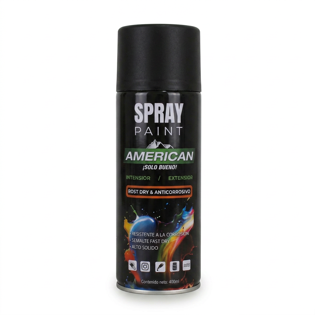 Spray Negro Mate
